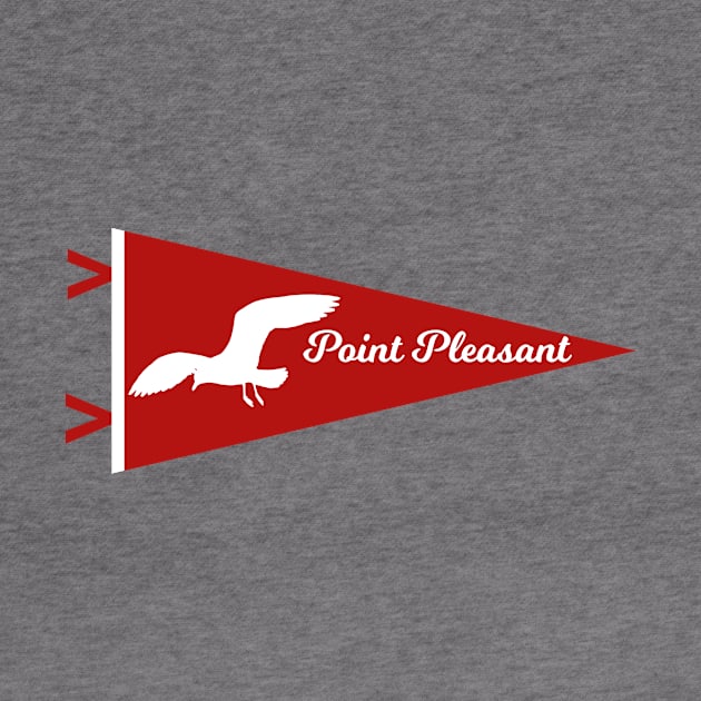 Vintage Point Pleasant New Jersey Pennant by fearcity